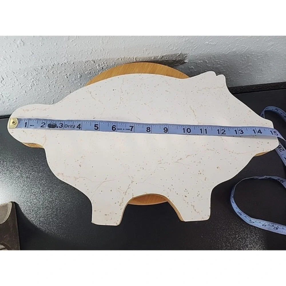 Vintage Wooden PIG Shaped‎ CUTTING BOARD Country Kitchen Farmhouse